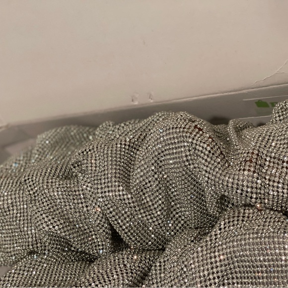 Crystal Rhinestone Embellished Slouch Boots New with Defeats - Picture 14 of 14